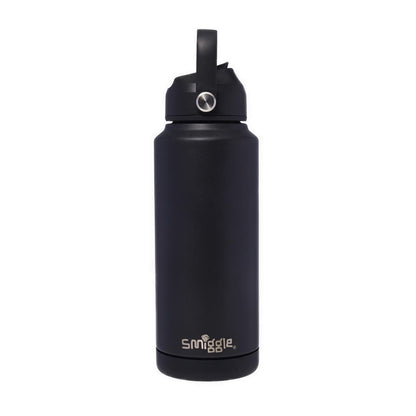 Smiggle Squiggle Insulated Steel Drink Bottle 1L  - IGL456567BLK