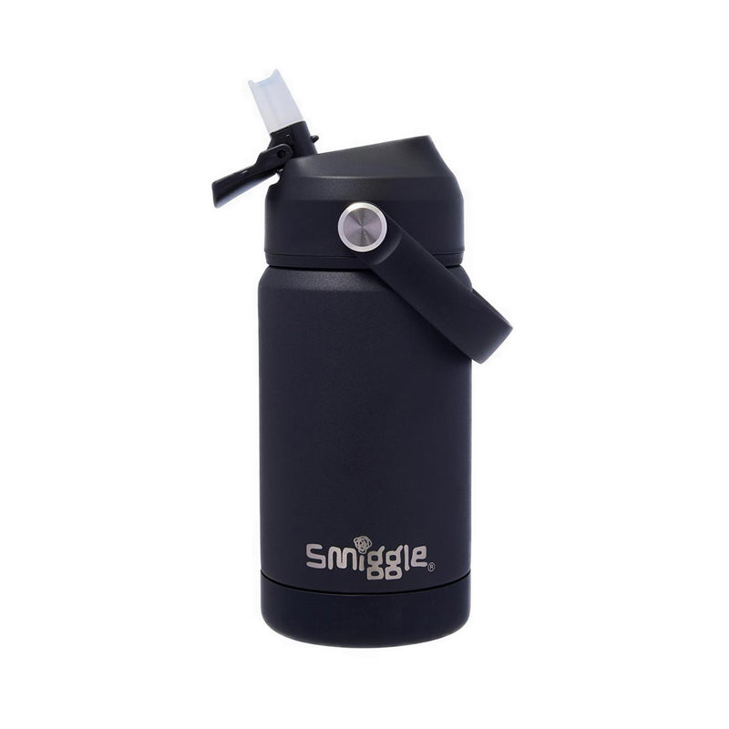 Smiggle Squiggle Insulated Steel Drink Bottle 360 Ml - IGL456569BLK