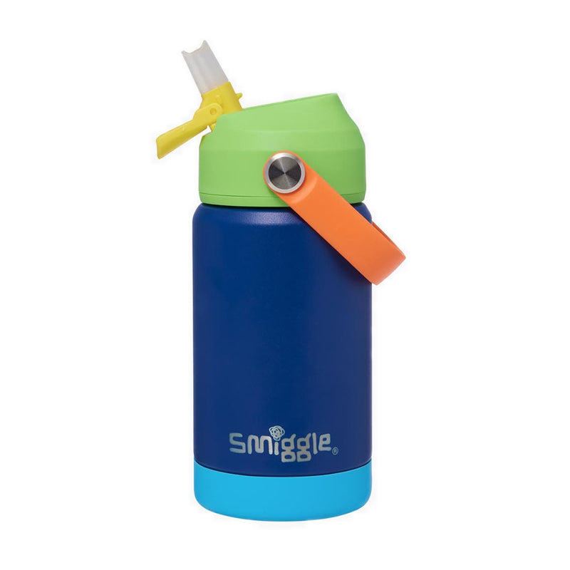 Smiggle Squiggle Insulated Steel Drink Bottle 360Ml - IGL456569BLU