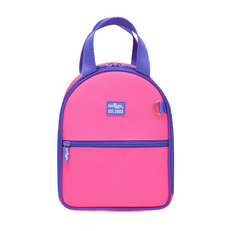 Smiggle Neon Splice Arc Lunchbag With Backpack Straps - IGL456583PNK