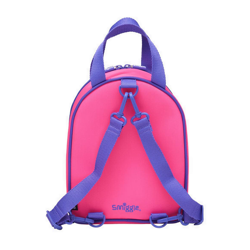 Smiggle Neon Splice Arc Lunchbag With Backpack Straps - IGL456583PNK