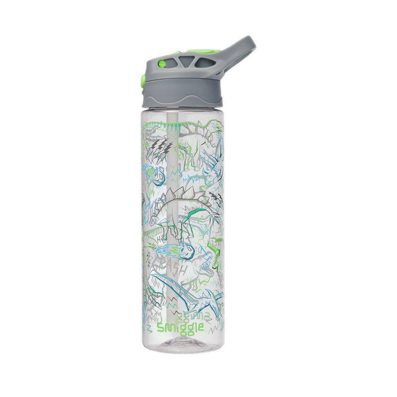 Smiggle Super Charge Plastic Flip Drink Bottle 650Ml - IGL456682GRY