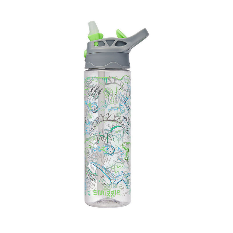 Smiggle Super Charge Plastic Flip Drink Bottle 650Ml - IGL456682GRY