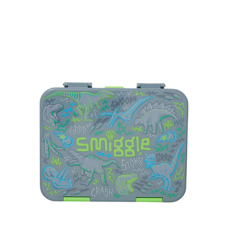 Smiggle  Super Charge Large Bento Lunchbox - IGL456697GRY