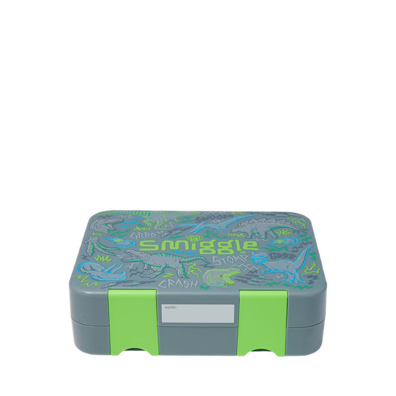 Smiggle  Super Charge Large Bento Lunchbox - IGL456697GRY