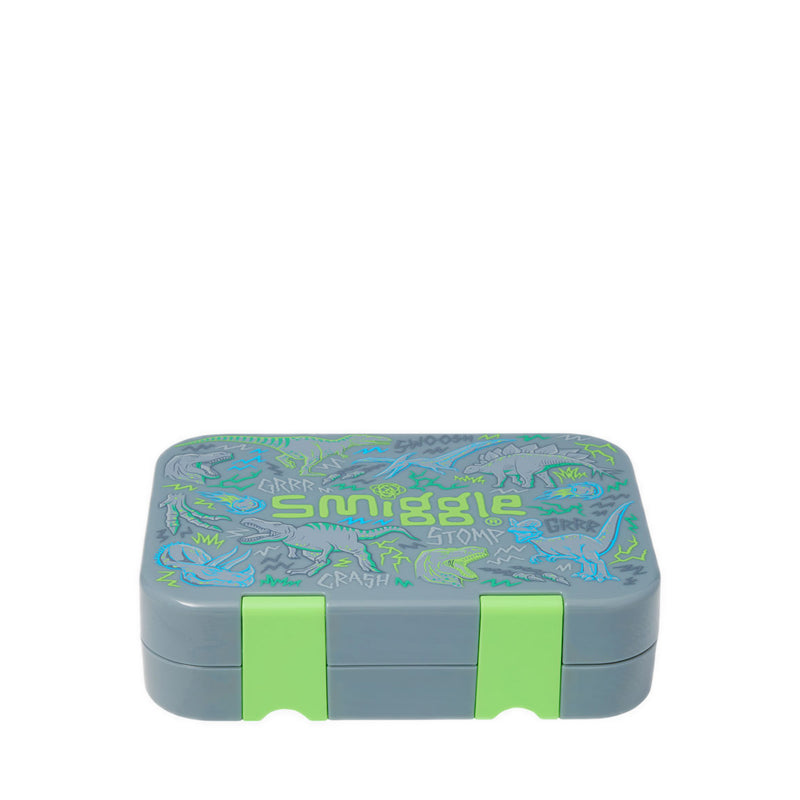 Smiggle Super Charge Small Bento Lunchbox - IGL456699GRY