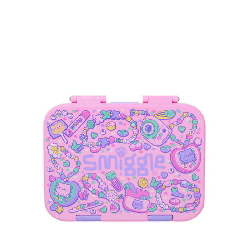 Smiggle Super Charge Small Bento Lunchbox - IGL456699PNK