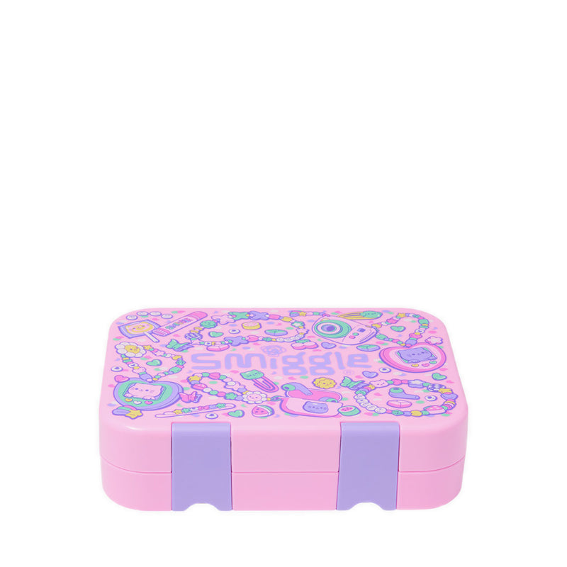 Smiggle Super Charge Small Bento Lunchbox - IGL456699PNK