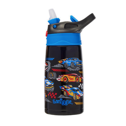 Smiggle Curious Junior Stainless Steel Flip Drink Bottle 400Ml - IGL456720BLK