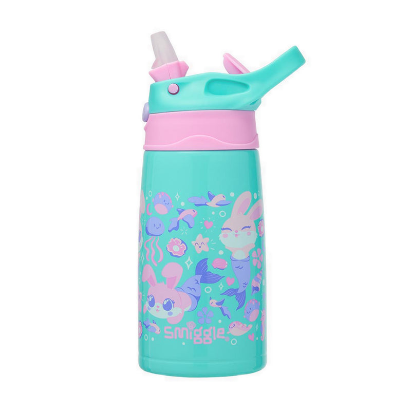 Smiggle Curious Junior Stainless Steel Flip Drink Bottle 400Ml - IGL456720MIN