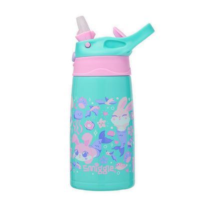 Smiggle Curious Junior Stainless Steel Flip Drink Bottle 400Ml - IGL456720MIN