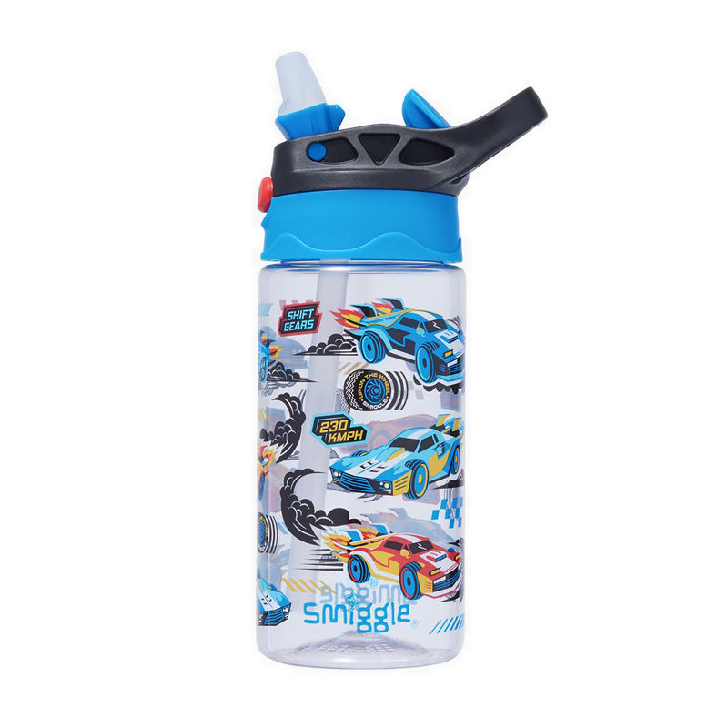 Smiggle Curious Junior Flip Plastic Drink Bottle 430Ml - IGL456722BLK