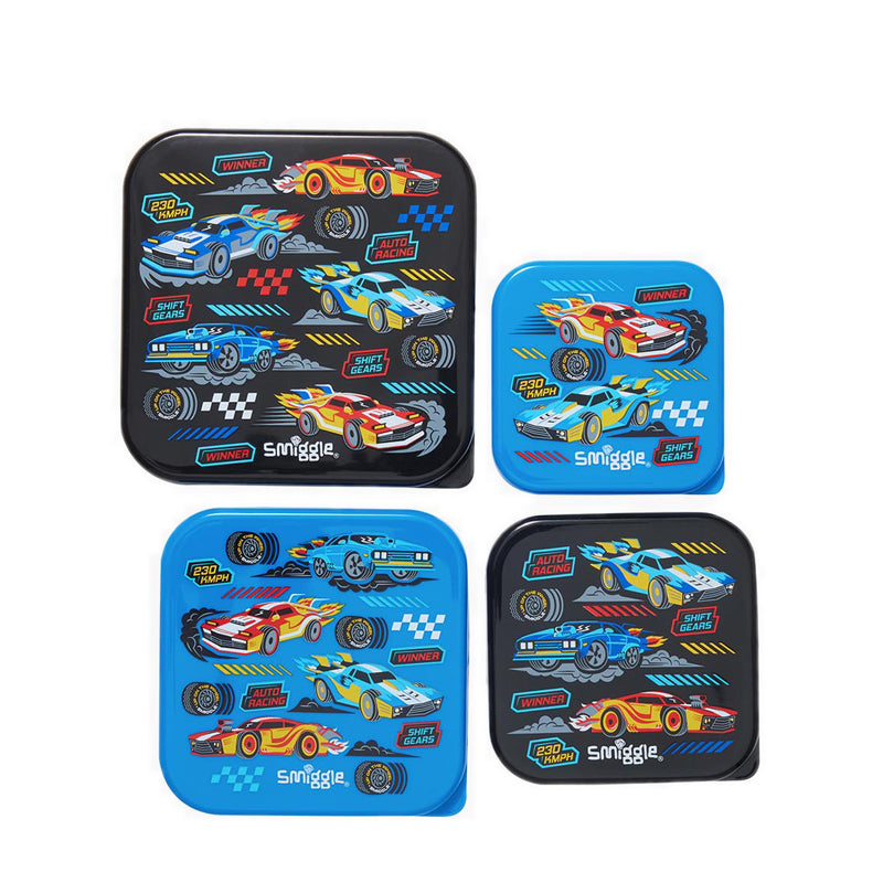 Smiggle Curious 4 In 1 Nested Containers - IGL456738BLK