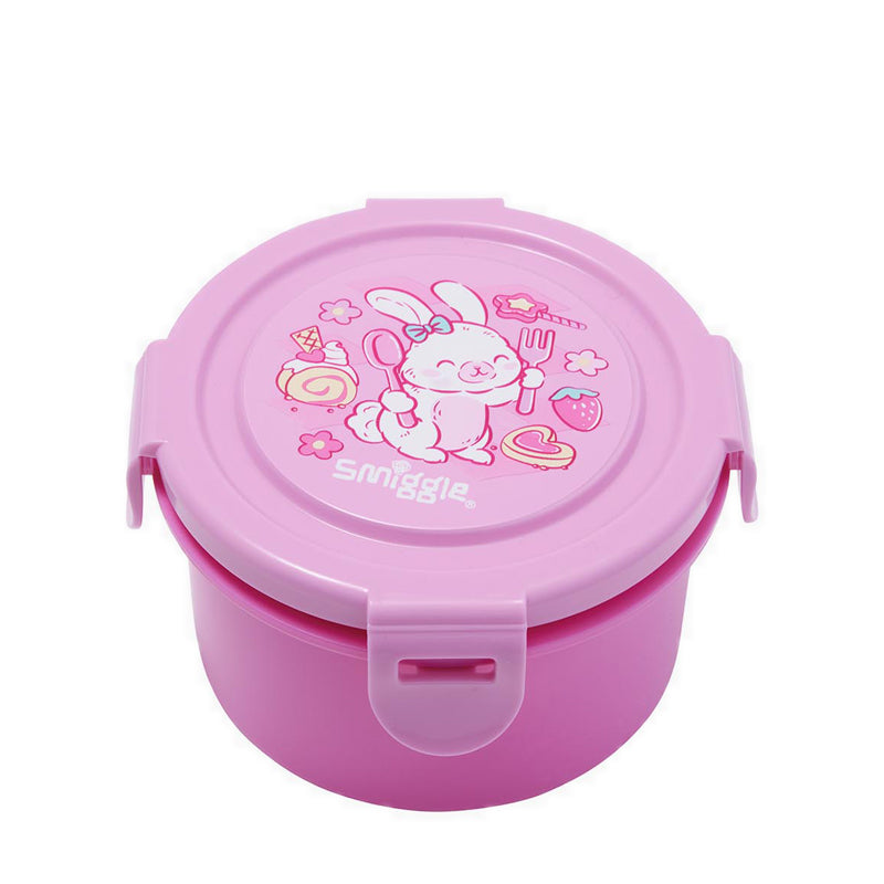 Smiggle Out & About Teeny Tiny Round Snack Container - IGL456743PNK