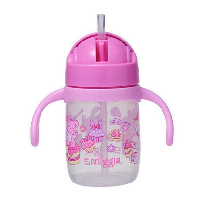 Smiggle Out & About Teeny Tiny Plastic Sippy Bottle  230ml - IGL456805PNK