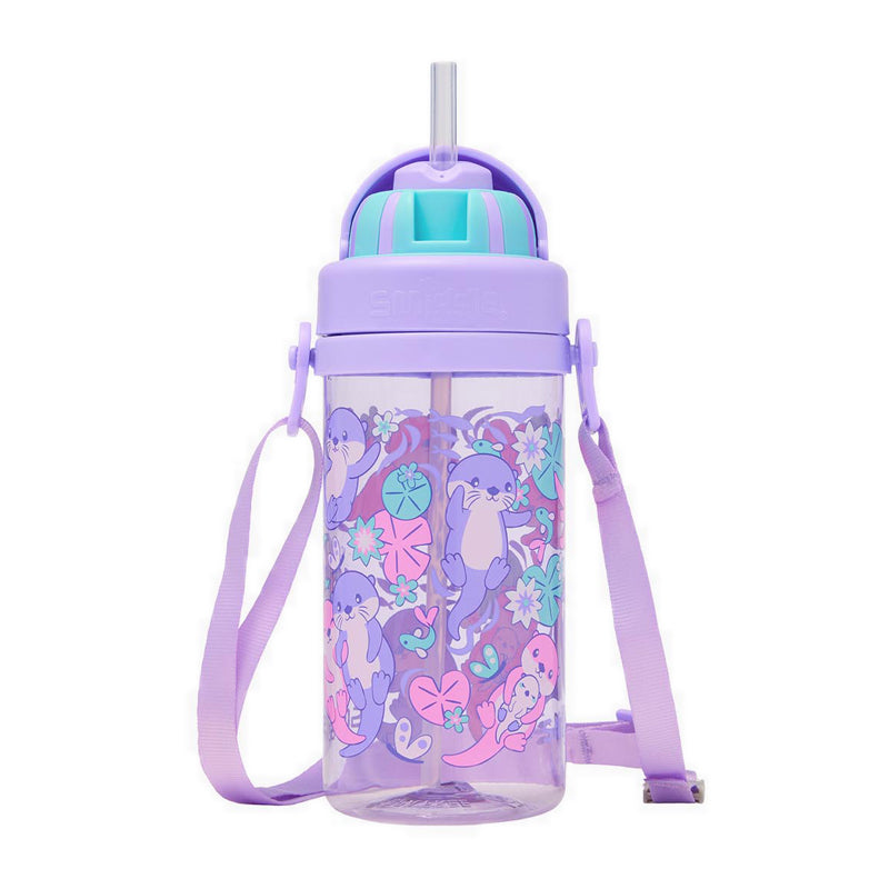 Smiggle Out & About Teeny Tiny Plastic Drink Bottle With Strap 400Ml - IGL456806LIL