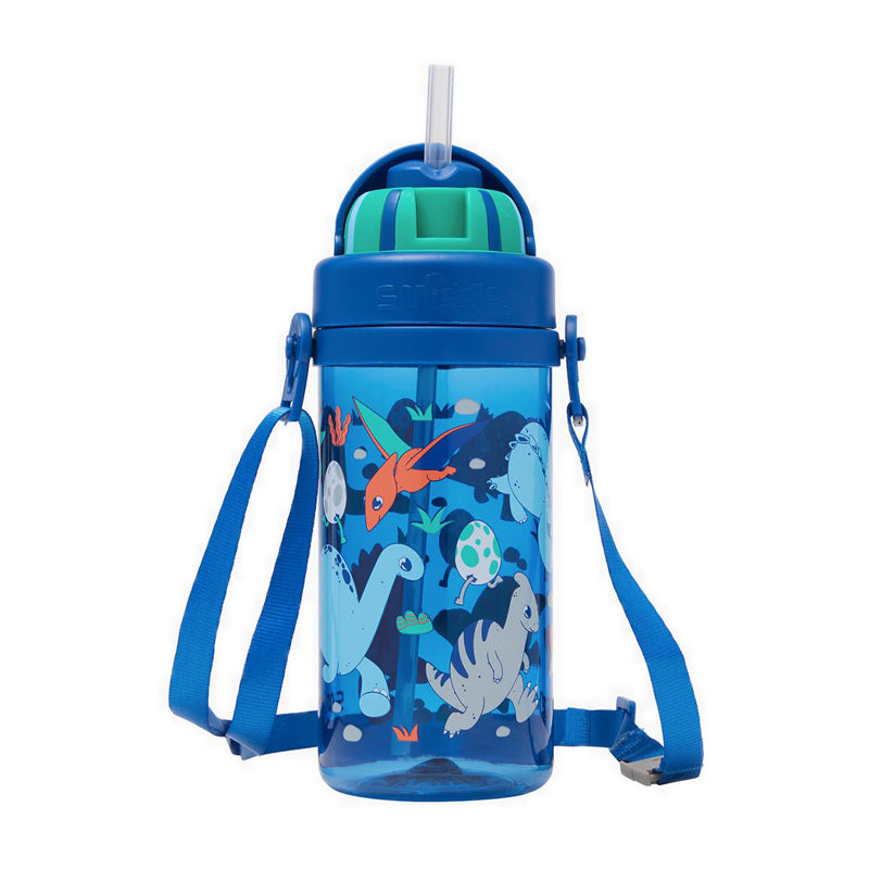 Smiggle Out & About Teeny Tiny Plastic Drink Bottle With Strap 400Ml - IGL456806NAV