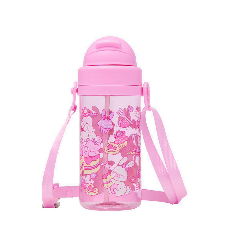 Smiggle Out & About Teeny Tiny Plastic Drink Bottle With Strap 400Ml - IGL456806PNK