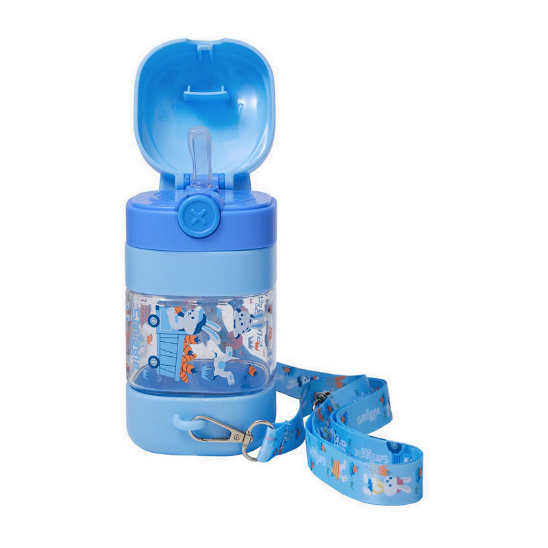 Smiggle Out & About Teeny Tiny Character Carry Drink Bottle With Strap - IGL456814BLU