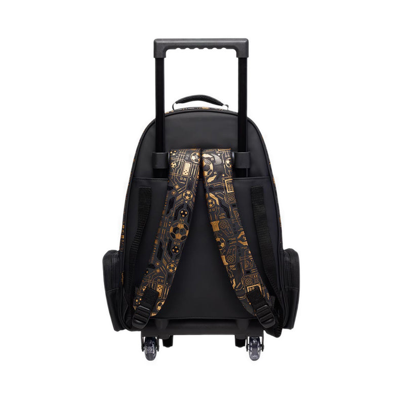 Smiggle Livewire Trolley Backpack With Light Up Wheels - IGL456879BLK