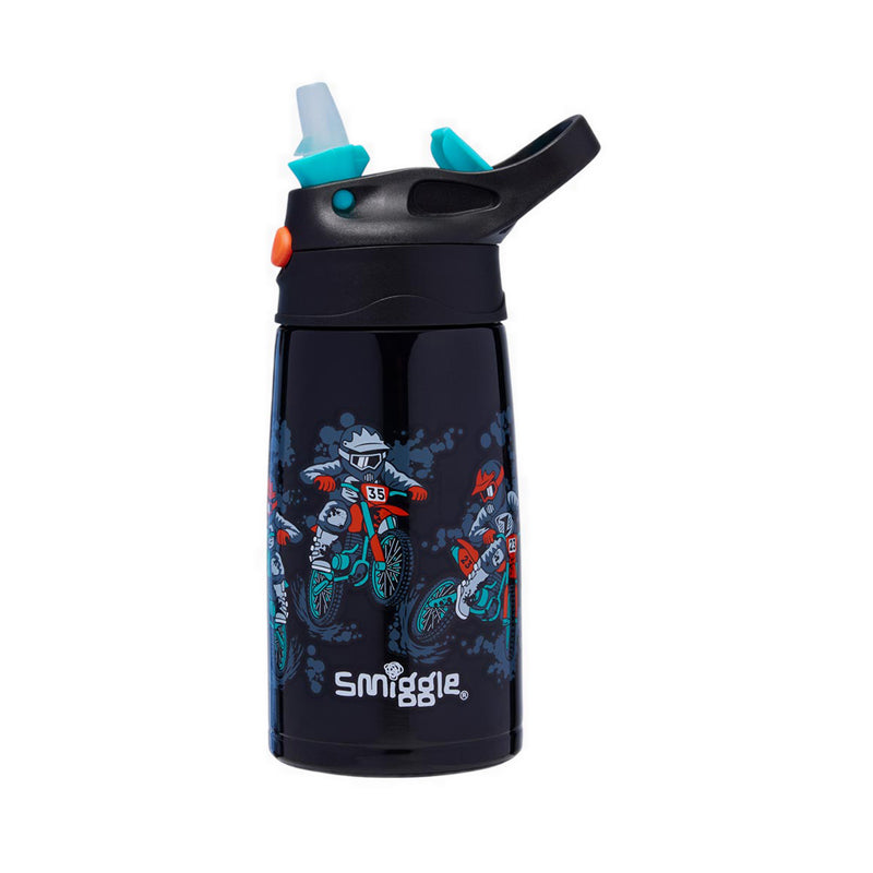 Smiggle Bottles Stl Flip Junior Adventurous Lf - IGL456992BLK