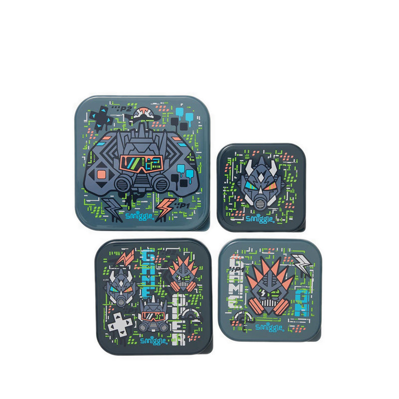Smiggle Trailblazer 4 In 1 Containers - IGL457006GRY