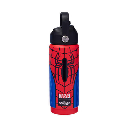 Smiggle Bottles Steel Sqgl 550 Spidey Lf - IGL457065BLK