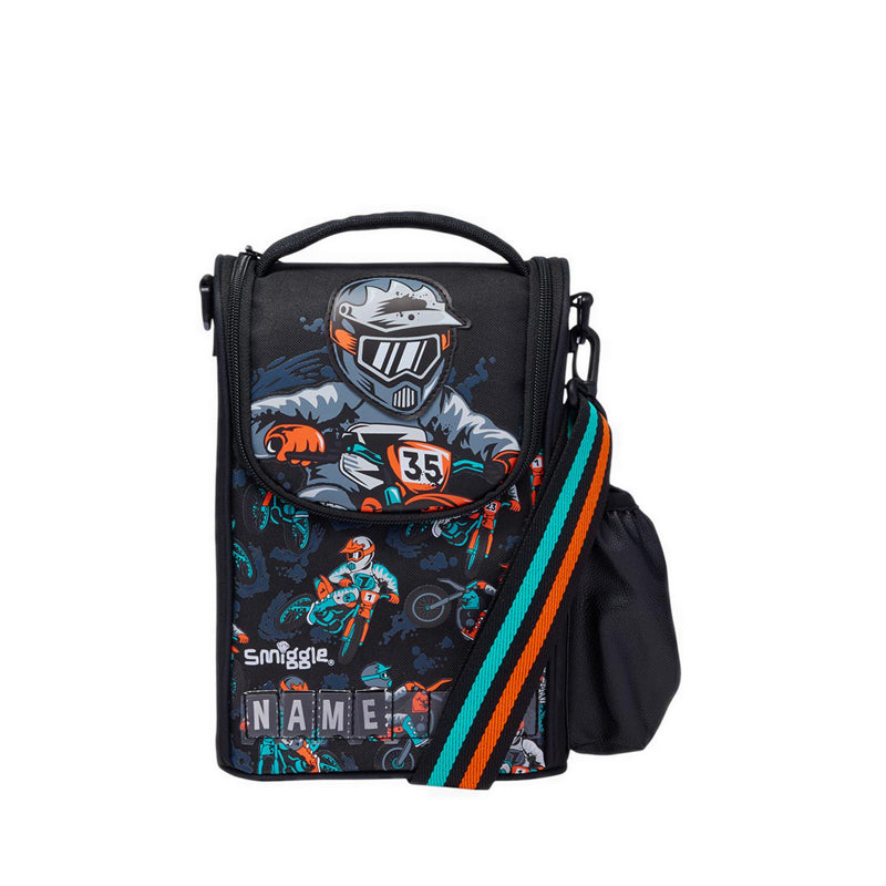 Smiggle Lunch Box Strap Junior Id Adventurous - IGL457108BLK