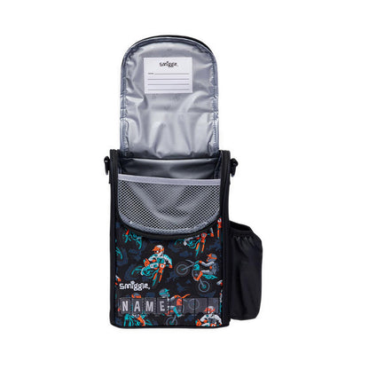 Smiggle Lunch Box Strap Junior Id Adventurous - IGL457108BLK