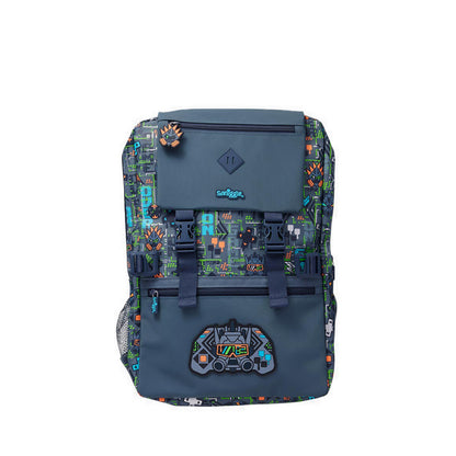 Smiggle Trailblazer Foldover Attach Backpack - IGL457114GRY