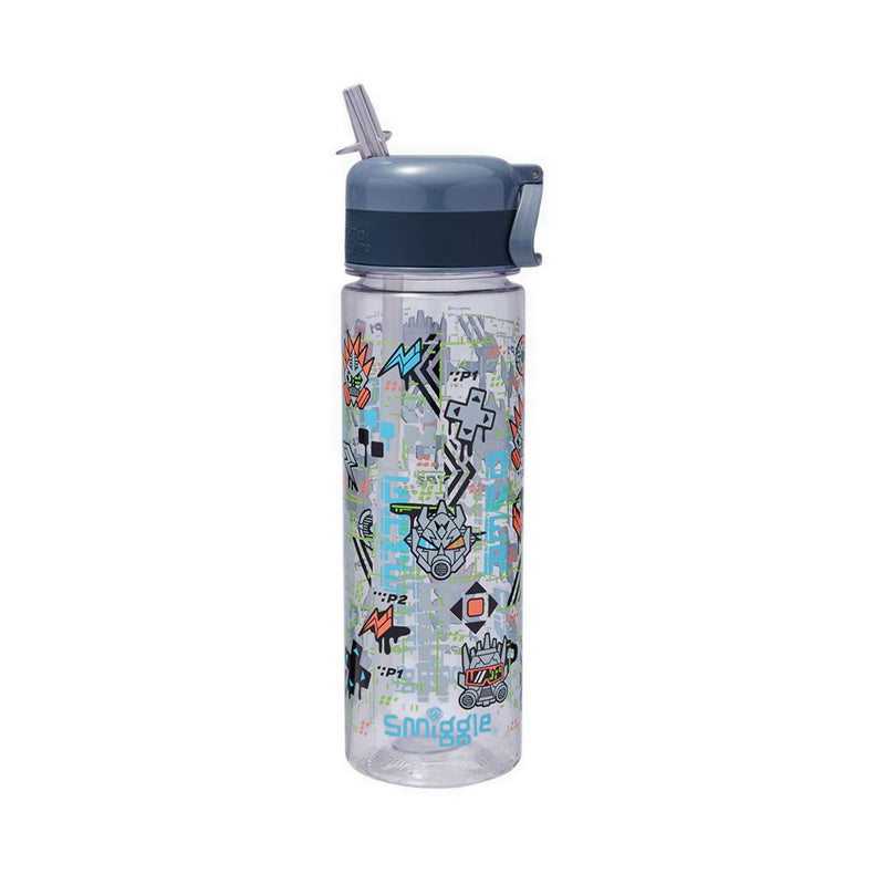 Smiggle Trailblazer Plastic Drink Bottle 650Ml - IGL457121GRY