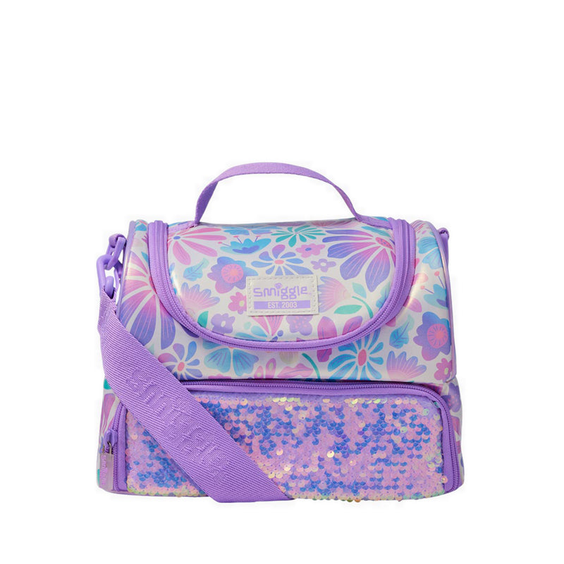 Smiggle Lunch Box Dbl Strap Lge Bloom - IGL457139MIX