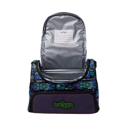 Smiggle Lunch Box Dbl Strap Lge Accel - IGL457154BLK