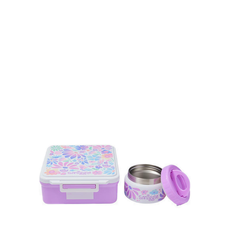 Smiggle Lunch Box Bento Combo Flask Bloom - IGL457155MIX