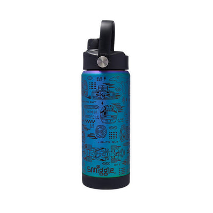 Smiggle Bottles Steel Sqgl Flo 550 Accel - IGL457370BLK