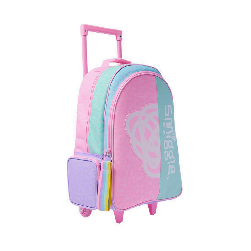 Smiggle Smiggler 4 Trolley Backpack with Light up Wheels - IGL457437PTL