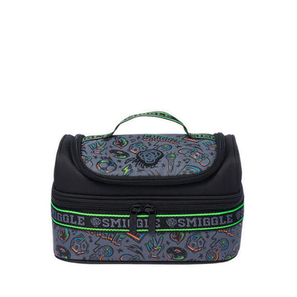 Smiggle Smiggler 4 double decker lunchbox - IGL457448BLK