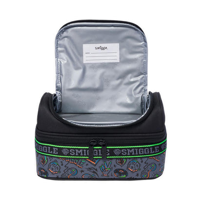Smiggle Smiggler 4 double decker lunchbox - IGL457448BLK