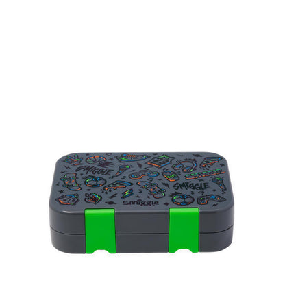 Smiggle Smiggler 4 Small  Happy Bento Lunchbox - IGL457449BLK