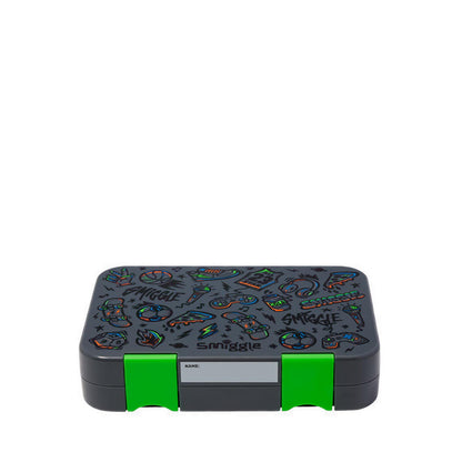 Smiggle Smiggler 4 Medium Happy Bento Lunchbox - IGL457451BLK