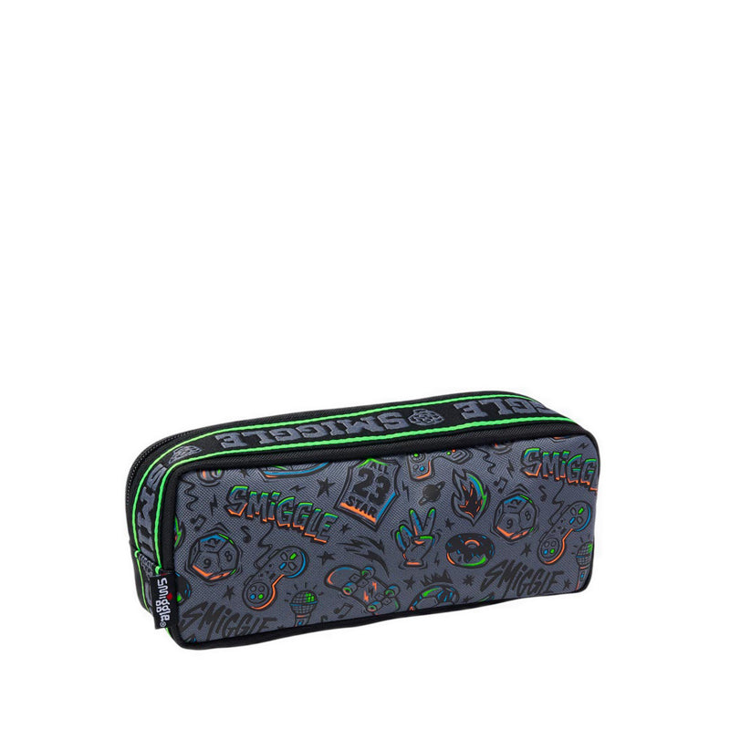 Smiggle Smiggler 4 oblong pencil case - IGL457458BLK