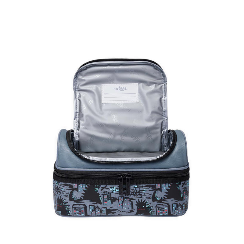 Smiggle Bright Eyes Double Decker Lunchbox - IGL457459GRY