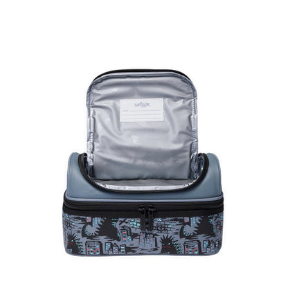 Smiggle Bright Eyes Double Decker Lunchbox - IGL457459GRY