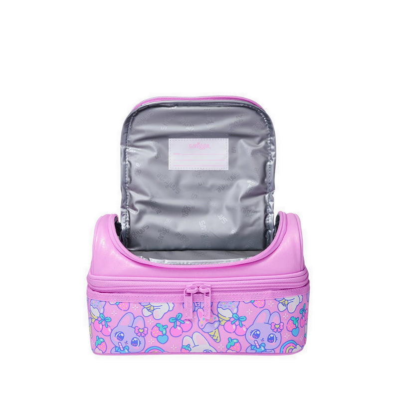 Smiggle Bright Eyes Double Decker Lunchbox - IGL457459PNK