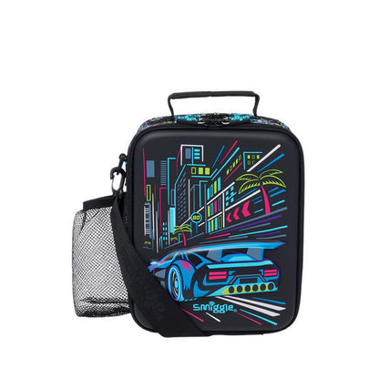 Smiggle  Bright Eyes Hardtop Lunchbox With Strap - IGL457461BLK