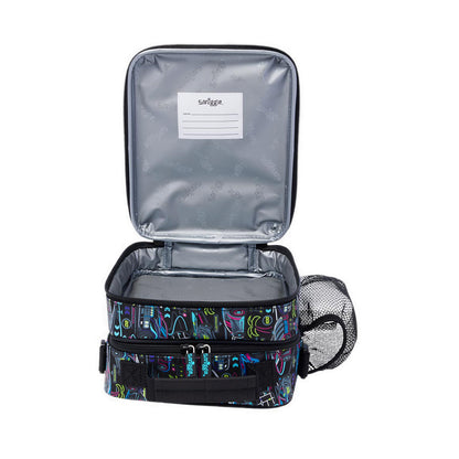 Smiggle  Bright Eyes Hardtop Lunchbox With Strap - IGL457461BLK