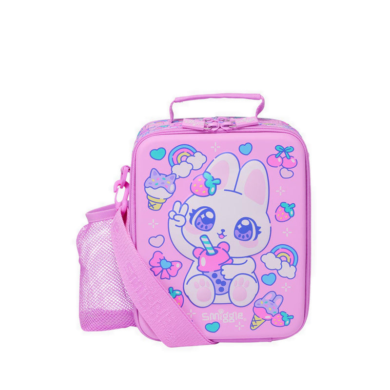 Smiggle  Bright Eyes Hardtop Lunchbox With Strap - IGL457461PNK
