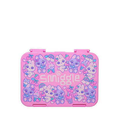 Smiggle Bright Eyes Medium Bento Lunchbox - IGL457477PNK
