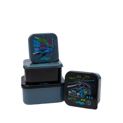 Smiggle Bright Eyes 4 in 1 Nested Containers - IGL457519BLK