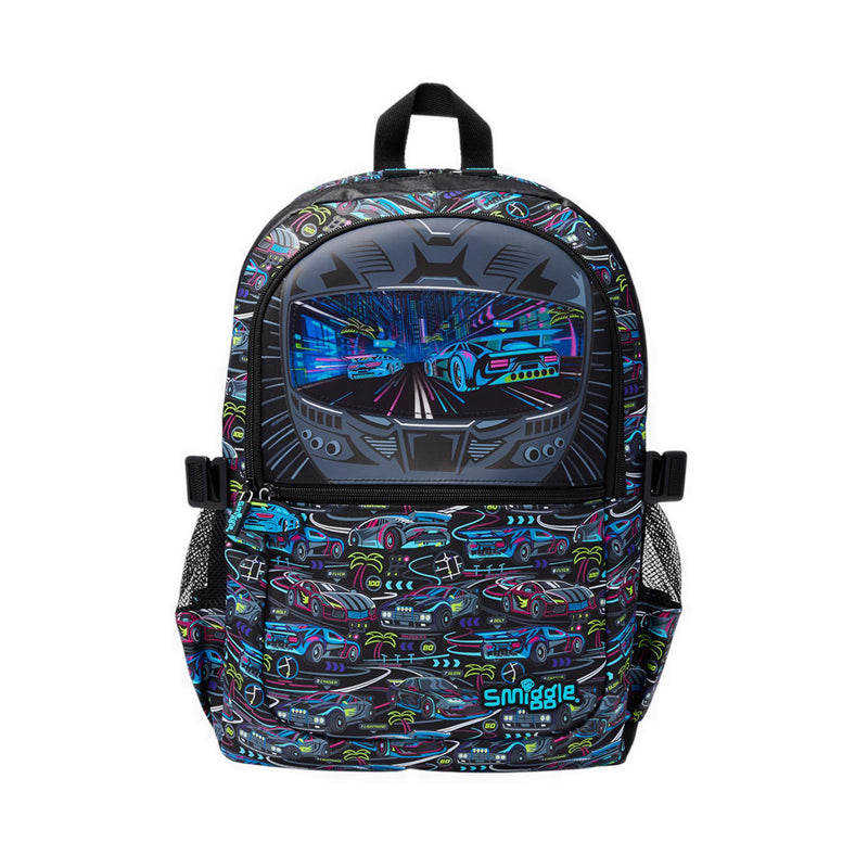 Smiggle Bright Eyes Classic Attach Backpack - IGL457587BLK